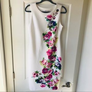 CalvinKlein Floral Sheath Dress Size 6
